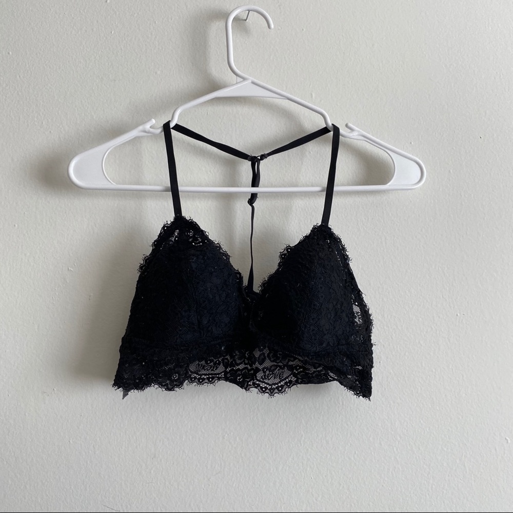 Black Aerie lace bralette